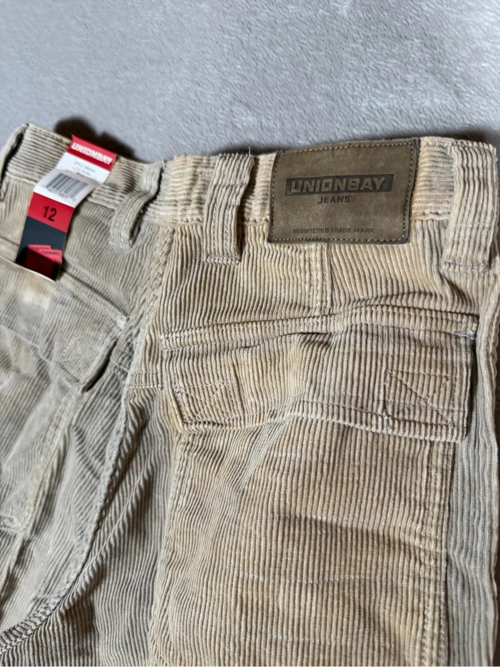 UNIONBAY Kids Corduroy Cargo Shorts in Beige